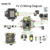 Полетный стек F460 V2 MPU6500, 3060BLS 60A 8Bit ESC, GALV