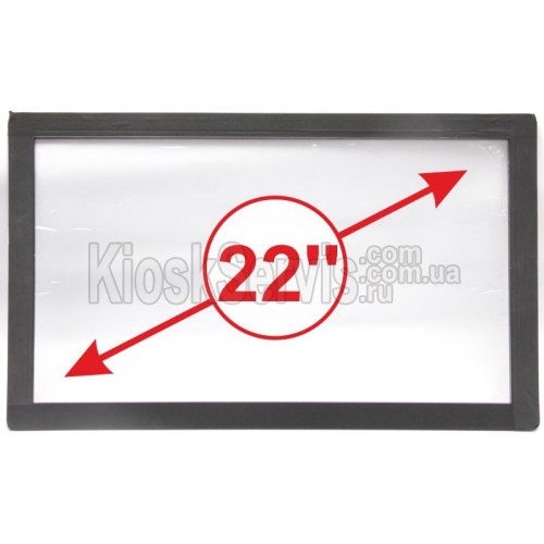 Сенсорная панель (сенсорное стекло) LED I-Touch инфракрасная 22 дюйма, 3 мм, 16:9 без рамки, широкоформатная