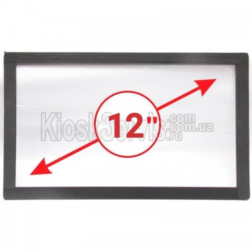 Сенсорная панель (сенсорное стекло)  LED «i-Touch» 4мм 12” 16:9 широкоформатное 