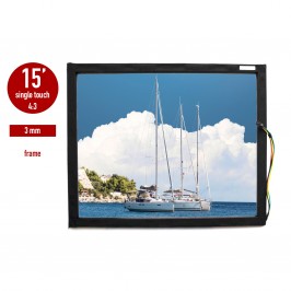 Touch panel (touch glass) LED I-Touch infrared 15 inches, 3 mm, 4: 3 in frame