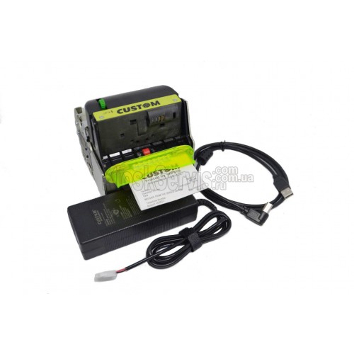 Чековый термопринтер Custom VKP80 II (набор: принтер, блок питания с сетевыми, кабель USB угловой)